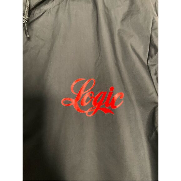 Independent Trading Raincoat Men’s Large Water-resistant Hooded Windbreaker Y2K - Picture 8 of 14